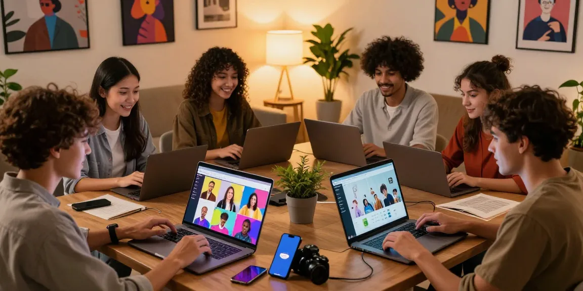 Engaging scene of rokok88 link alternatif depicting active community members connecting online in a lively digital environment.